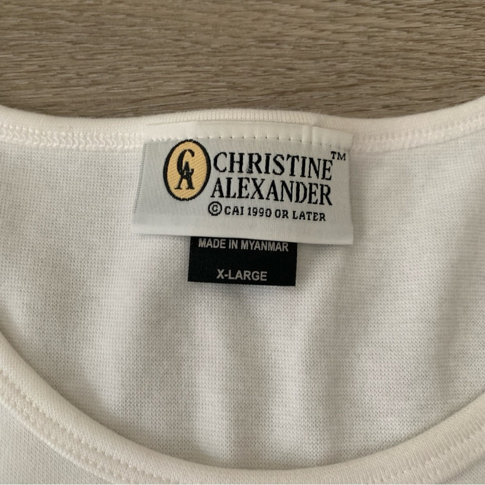 NWT Christine Alexander Martini Girl Swarovski Crystal Top Size XL - Picture 5 of 6